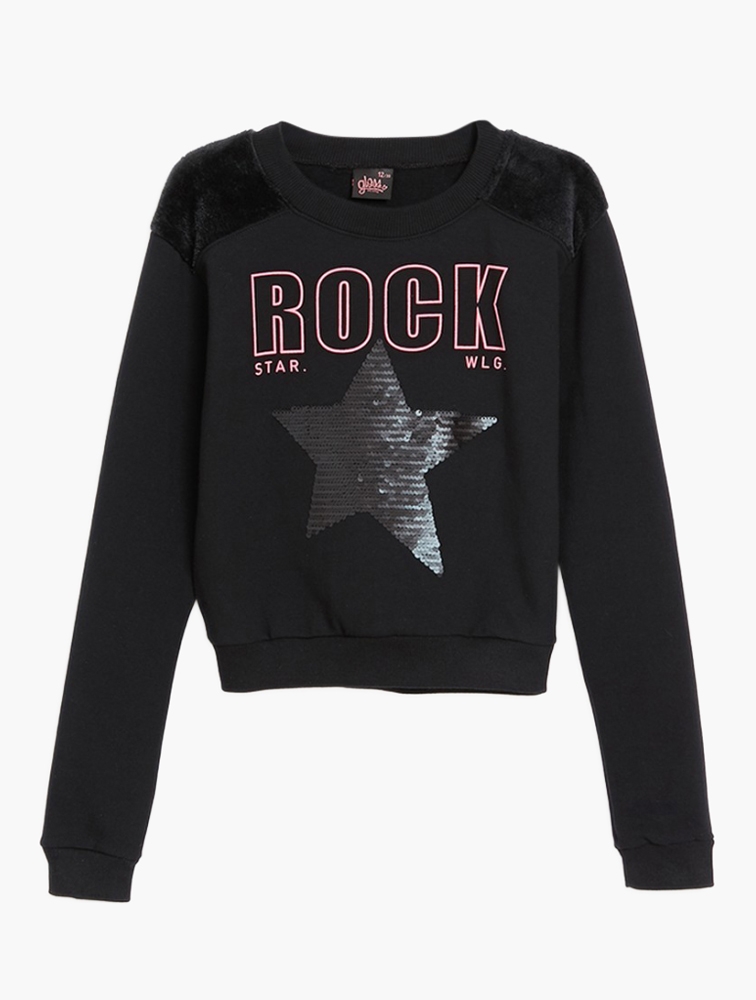 Black girls top rock sweatshirt
